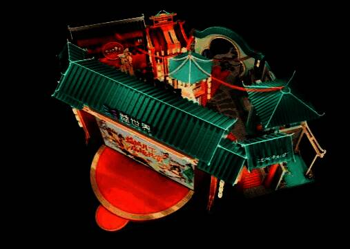 益世界展台设计图，展示《我是大东家》与《这城有良田》两大区域布局