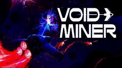 《虚空矿工》游戏画面，飞船在宇宙中穿梭，周围是爆炸特效和破碎的星球