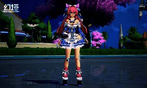 国庆时装马卡龙小镇展示图，呈现甜美梦幻的糖果色系装扮效果