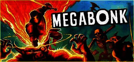 英雄在怪物群中奋力战斗，周围漂浮着各种战利品图标