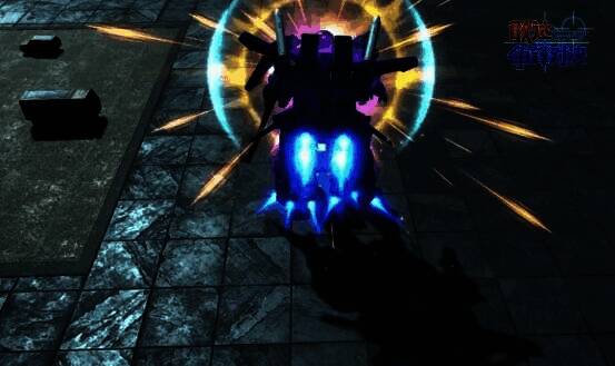 格斗（前）技能释放瞬间，击飞效果明显