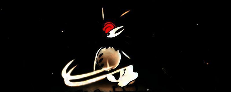 空洞骑士丝之歌战斗画面，角色使用飞针攻击，蓝色丝线在空中划出轨迹