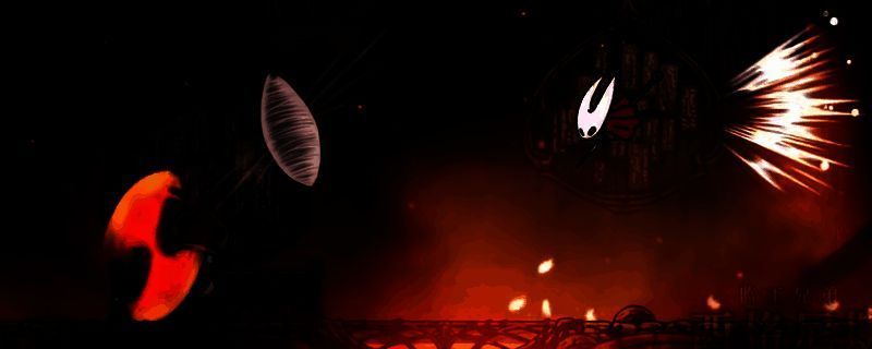 《空洞骑士：丝之歌》监工兄弟战斗画面，西格尼斯挥舞武器发动猛烈攻击，场景细节精致，气氛紧张