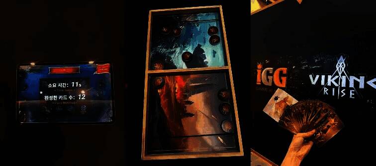 《Viking Rise》比赛现场，选手庆祝胜利瞬间