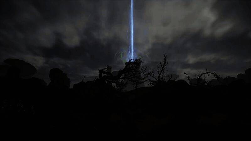 玩家进入一栋昏暗室内建筑，用手电筒照亮前方走廊，营造探索未知的紧张感