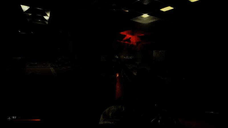 玩家驾驶改装越野车穿越沙漠地带，尘土飞扬，背景可见废弃核电站轮廓