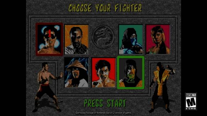 复古风格的游戏对战画面，两名角色在传统擂台上激烈交锋，血条和计时器清晰可见