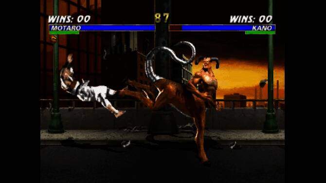 主菜单界面截图，背景为动态火焰效果，选项包括‘故事模式’、‘对战模式’、‘博物馆’等功能入口’