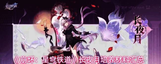 《崩坏：星穹铁道》新角色长夜月立绘展示，身着银白色战甲，周身环绕寒冰元素特效，气质冷峻神秘