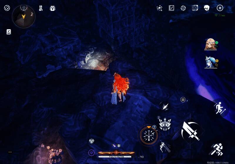 第十一神龛远景图，背景为悬崖，神龛位于脚下