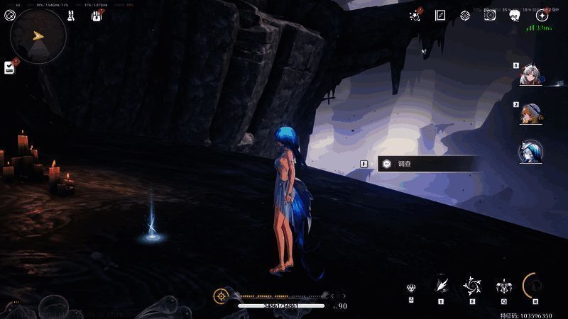 点位⑥地下通道尽头石龛，光线昏暗需仔细辨认