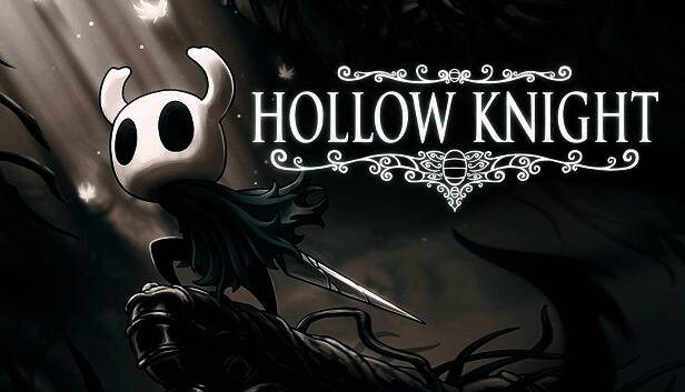 《空洞骑士》与《丝之歌》双版本同框宣传图，展现两代主角并肩作战的艺术风格