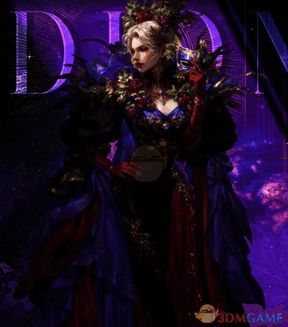 狄奥尼索斯手持酒杯翩翩起舞，周身洋溢欢乐气息