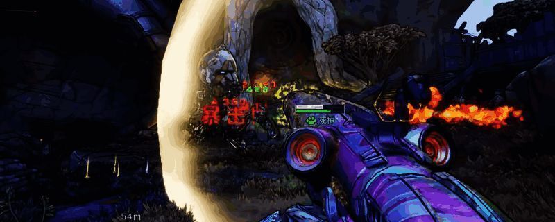 魔女维克丝在游戏中释放技能的瞬间，周身环绕着火焰与电光特效，敌人被炸飞，画面充满动感与破坏力