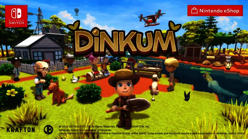 《金垦小镇》游戏场景展示，阳光下的岛屿上玩家正在采集资源，远处有袋鼠和桉树林