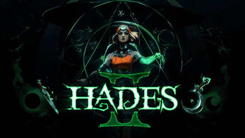 《哈迪斯2》全新动画预告片截图，展示主角与神明对峙的宏大场景，光影效果极具张力