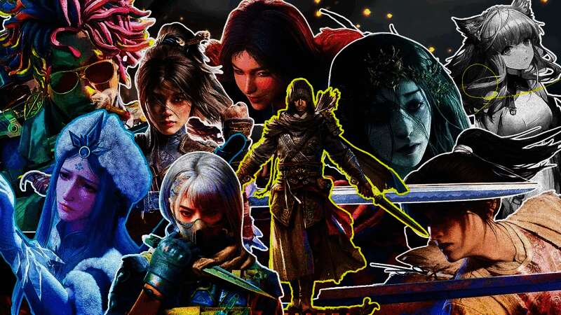 《黑神话：悟空》游戏画面，角色手持武器，背景为神话风格场景