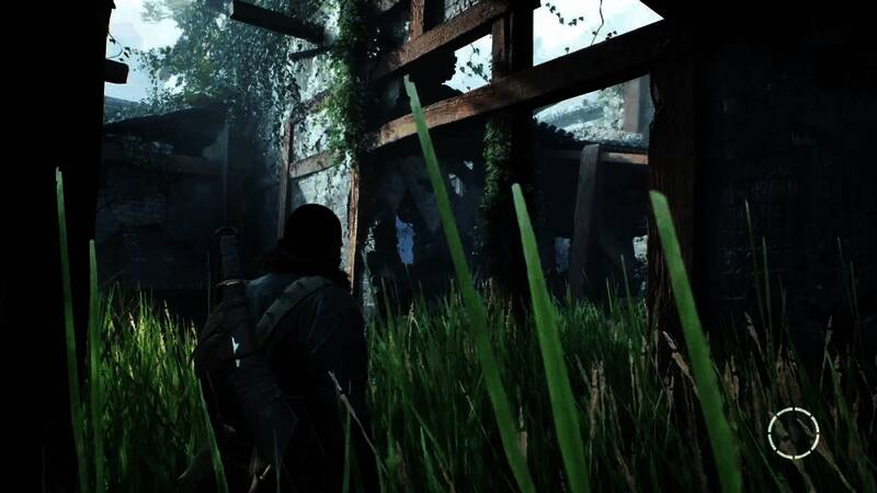 雨夜中角色持枪前行，地面反光与湿滑质感逼真