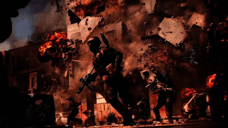 战地实验室宣传图展示玩家在虚拟战场中测试新武器与载具，界面显示实时反馈数据