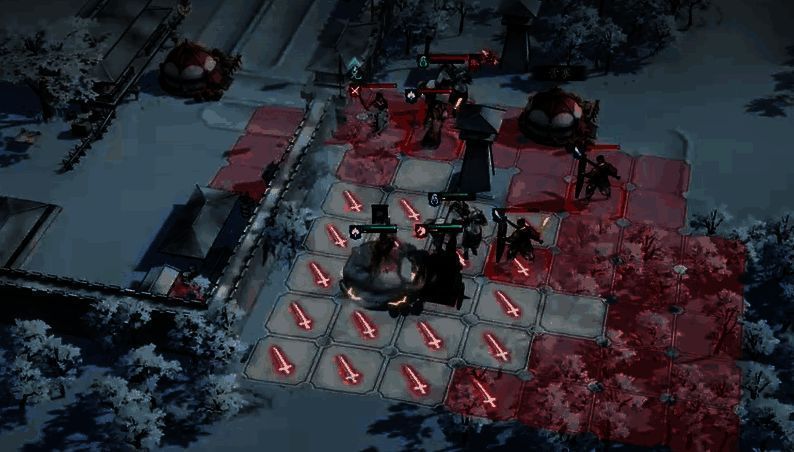 张辽骑马欲逃，我方弓箭手齐射封锁路线，郭嘉从后方释放大范围法术将其笼罩