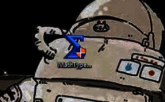 MathType安装程序运行界面，显示安装进度和选项设置