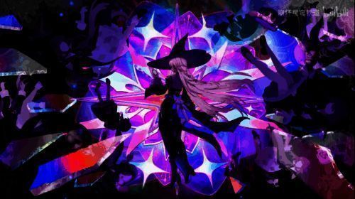 大黑塔投掷巨型骰子的瞬间，骰面上浮现出星穹列车穿越星系的轨迹投影