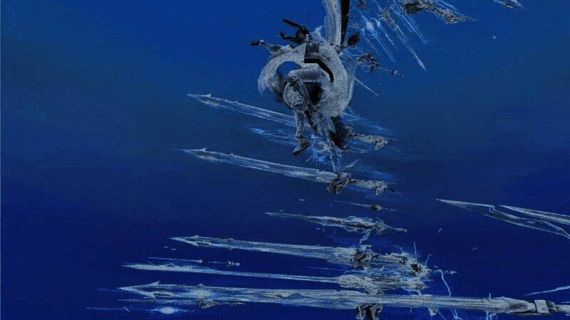 少侠操控【诸天剑来】释放技能，身后形成巨大圆形剑阵，气势磅礴