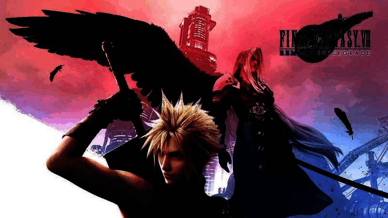 战斗场景中克劳德连续释放极限技，屏幕特效炸裂，敌人瞬间被击溃