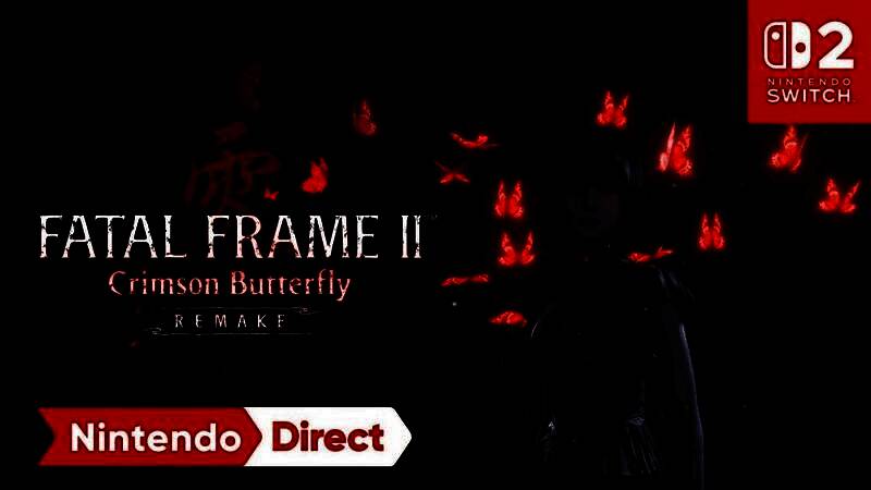 《零～红蝶～重制版》官方宣传图，双胞胎姐妹站在雾气弥漫的古老村落前，氛围阴森诡异