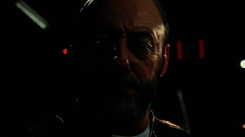 《星际公民》游戏画面展示一艘巨型飞船在星域中缓缓航行，背景是绚丽的星云与行星，充满科幻氛围