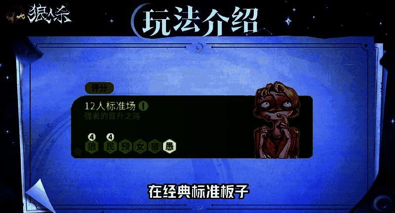 游戏内12人新月降临模式的配置界面，显示各角色头像及‘新月事件’提示图标