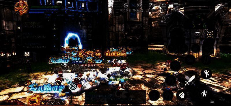 玩家在山谷间奔跑跳跃，阳光洒落，远处巨龙盘旋，展现开放世界的壮丽景色