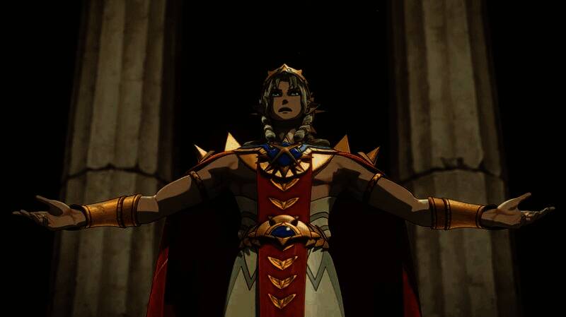 玩家手持Switch 2手柄进行游戏操作，屏幕显示角色对话关键选项