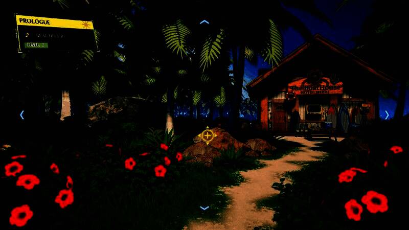 班级审判画面，主角手持言弹枪对准屏幕上漂浮的矛盾语句，气氛紧张