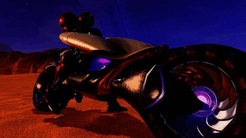 巨型外星生物从岩浆中升起，身体由熔岩与金属构成，双眼发出红光