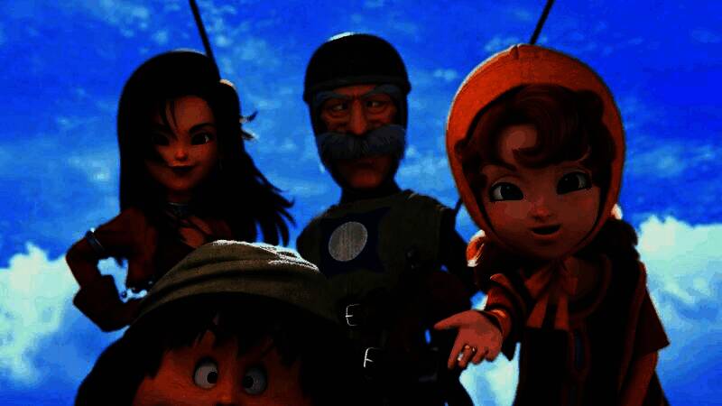 世界地图全景展示，多个浮岛与神秘遗迹散布其中，支持自由探索