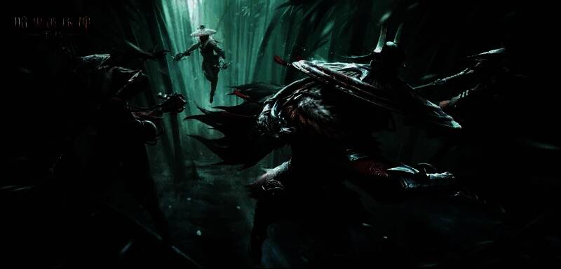 《暗黑破坏神：不朽》全新时装【侠影之锋】展示图，角色身着东方武侠风格劲装，手持长剑立于月下，银光流转，气势逼人