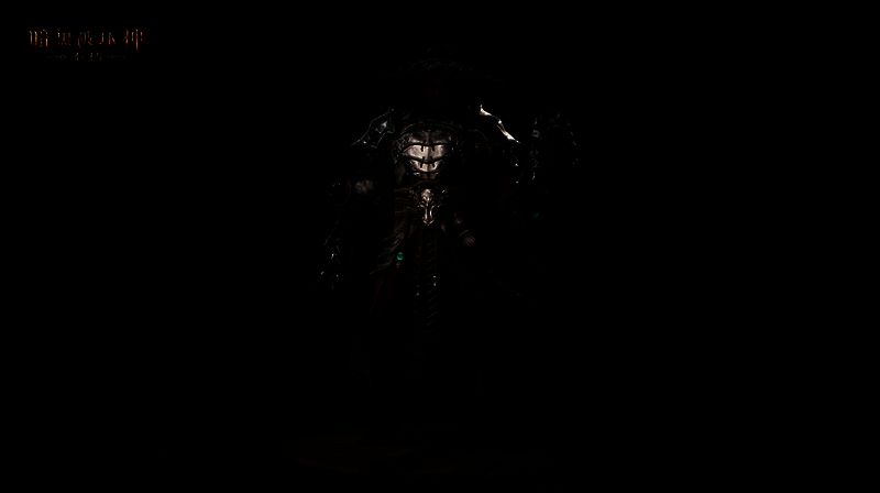 女性猎魔人职业背影图，身着【侠影之锋】时装持弓而立，身后是燃烧的天空与崩塌的城市，氛围悲壮