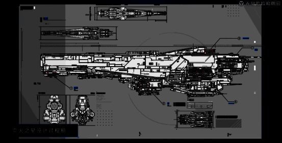 舰船正穿越星门瞬间，周围绽放出复杂的金色分形光纹，充满科技感与神秘氛围