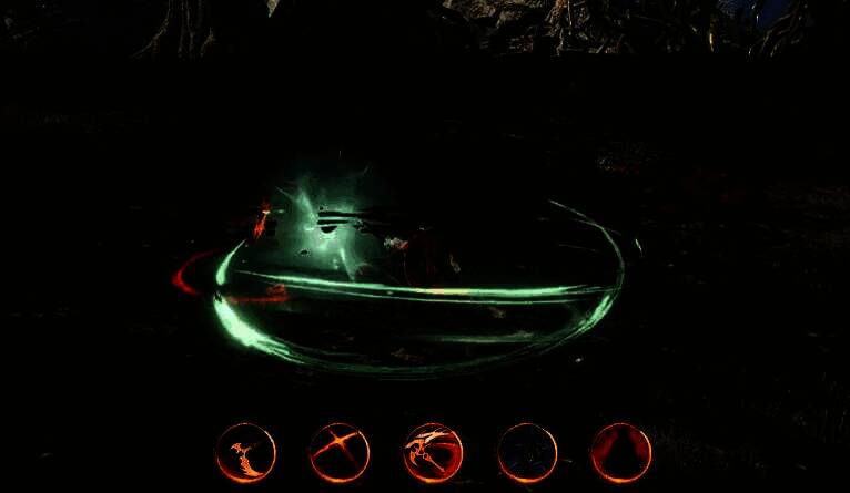 玩家操控镰刀在大型团战中释放终极技能，召唤出巨型死神虚影横扫全场