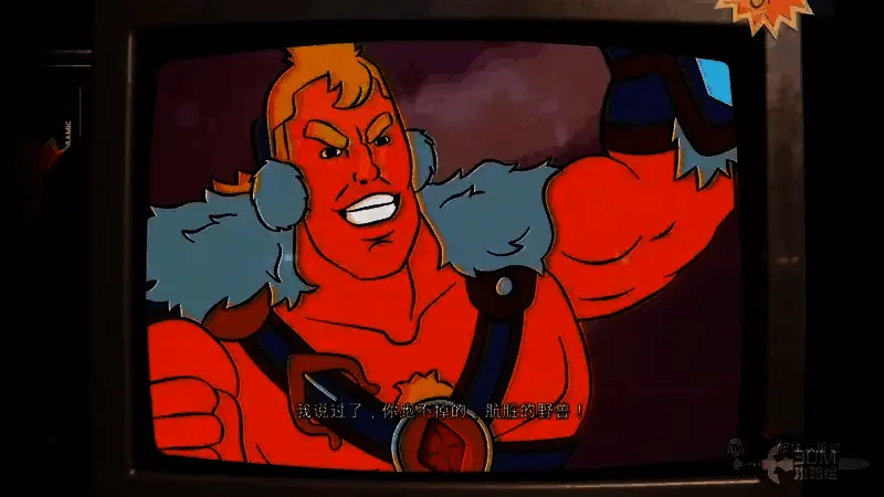 主角站在起始房间中央，周围是高科技设备，光线昏暗充满科幻氛围