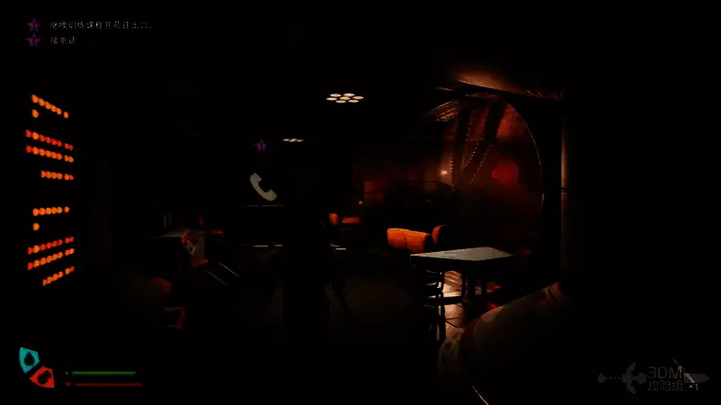 主角从碎裂的玻璃窗跃下，身后是废弃实验室的残骸