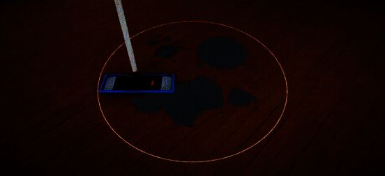 玩家角色正在拖地清洁，背景中有整齐排列的桌椅和正在使用的咖啡机，展现日常运营细节