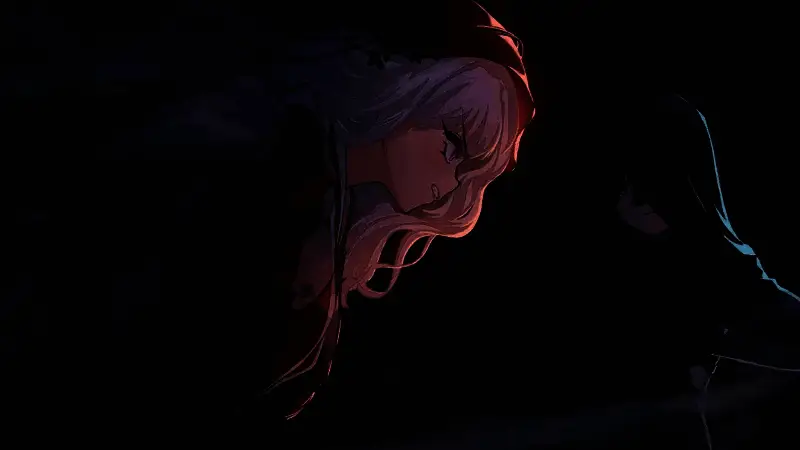 蜉蝣馆内部场景，阴暗走廊两侧挂着古旧灯笼，气氛压抑森然