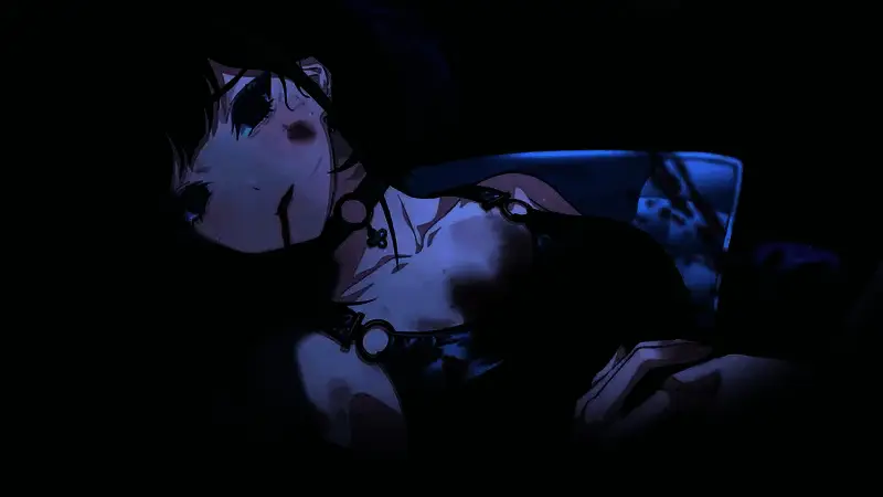 角色在密室中翻阅古籍，墙上刻满符文，烛光摇曳映出惊恐表情