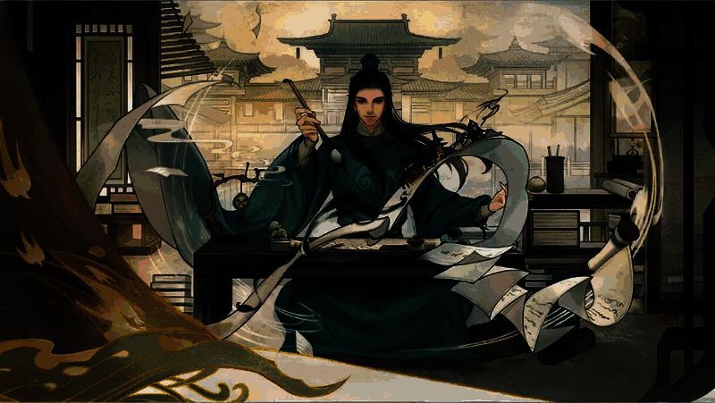 游戏内联动活动界面展示，包含多个任务图标与三国风格UI设计，整体视觉古韵十足