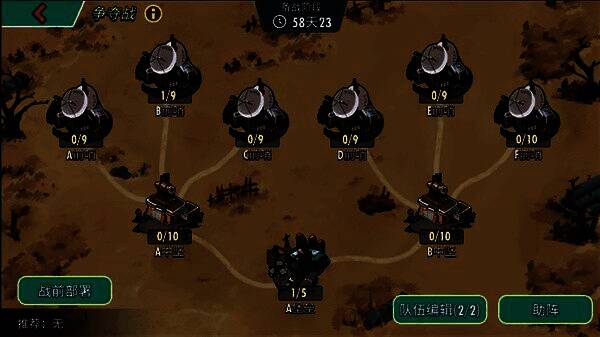 据点积分机制图解，清晰标注前哨、中坚、堡垒三种据点类型及其连接关系