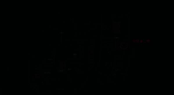 巴克什地图标记浴场区域，红点指示密码门所在房间