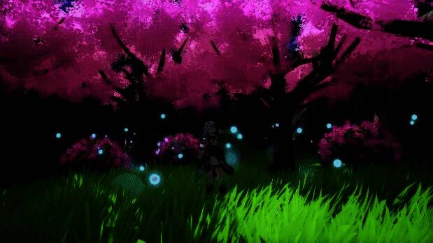 主角与NPC牵手走在夕阳下的田野，象征恋爱系统的温馨时刻