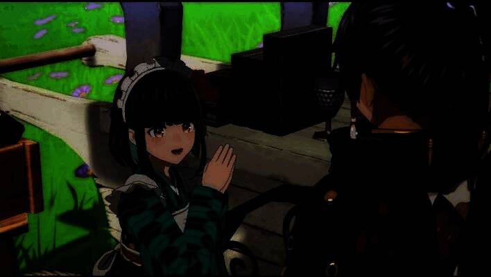 摩可绒在菜单界面俏皮跳跃，展现其作为助手的互动功能